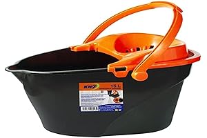 Kh-7 Bucket with Drainer, Black and White, 35x15x29 cm