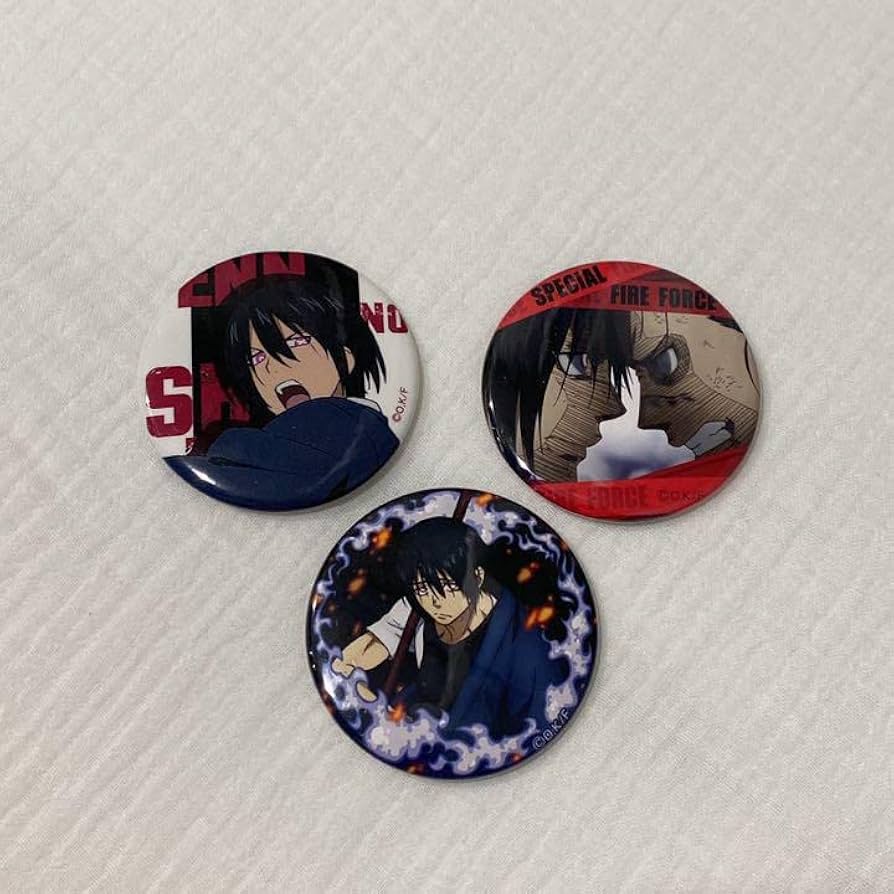 Amazon.co.jp: 炎炎ノ消防隊 新門紅丸 缶バッジ : おもちゃ