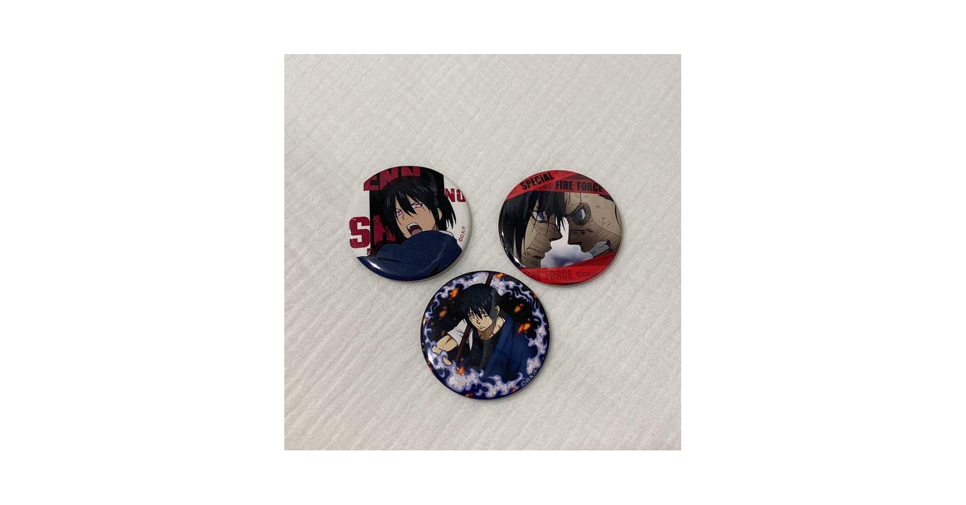 Amazon.co.jp: 炎炎ノ消防隊 新門紅丸 缶バッジ : おもちゃ