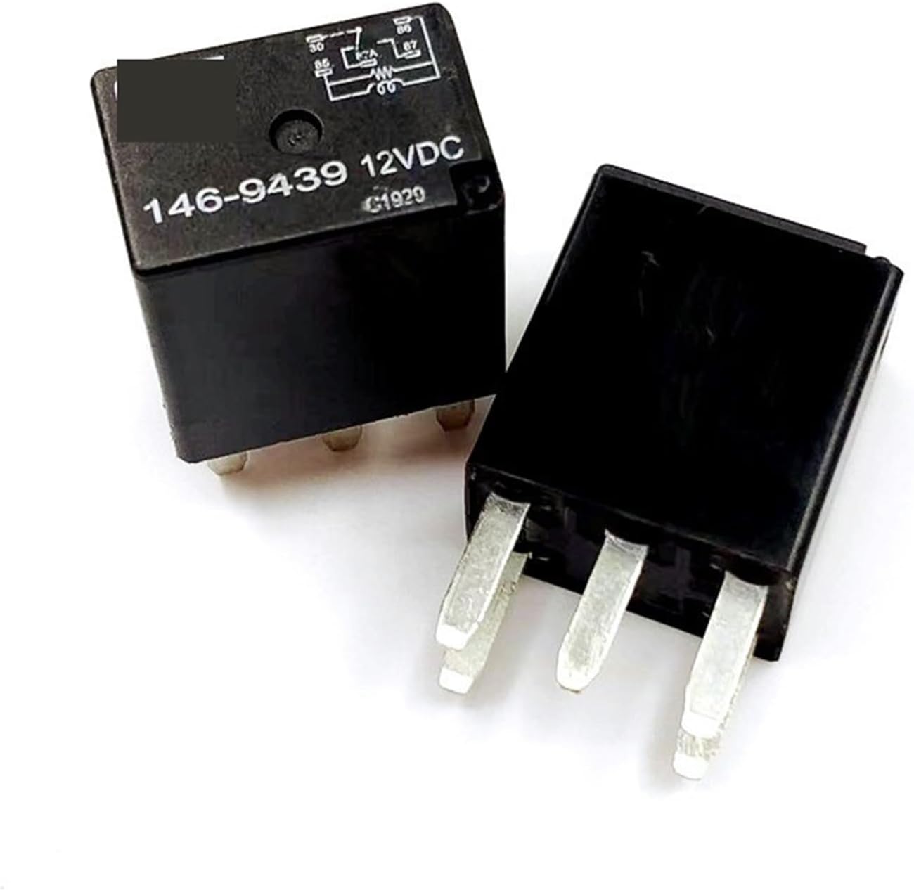 1Pcs Relay 146-9439 12VDC 248-2841 24VDC 5pins Excavator Loader CAT Automobile(146-9439 12VDC)