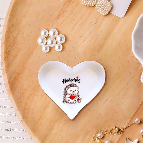 BJDAMAI Hedgehog Ring Holder Dish Tray, Gifts For Women Teens Girls, Hedgehog Lovers Themed Stuff Accessories Things Decor Merch, Home Room Ring Earrings Necklace Organizer Holder! by BJDAMAI - Used condition - Image 5