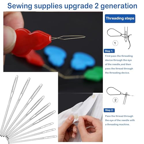 Image of VIBE VISTA Crochet Kit for Beginners Adults, Crochet Kits Include Yarn, 107Pcs Crochet Starter Kit for Beginners Kids, Ergonomic Crochet Hooks Travel Knitting Crochet Supplies (9 pcs Needle)