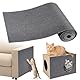 Gimars Selbstklebend Kratzmatte 200cm×40cm, DIY Kratzschutz Sofa Katze, Kratzbrett Katze, Katzen Kratzmatte, Kratzmatte Katze Wand, Katzenteppich Kratzschutz Möbel Für Katzen, Grau