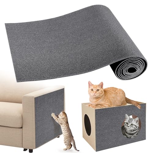 Gimars Tiragraffi Divano,Autoadesivo Tabella Tiragraffi per Gatti, Protezione Divano Graffi Gatto, Facile da Tagliare 200cm×40cm
