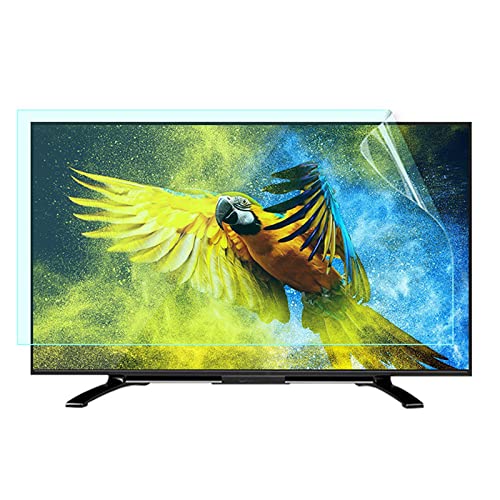 TV Screen Protector Filter Film - Filter Out Blue Light Anti UV Monitor Protector Panel for 75-85 inch LCD, LED, OLED, QLED 4K HDTV and Curved Surface/Clear / 82inch 1831x1049mm