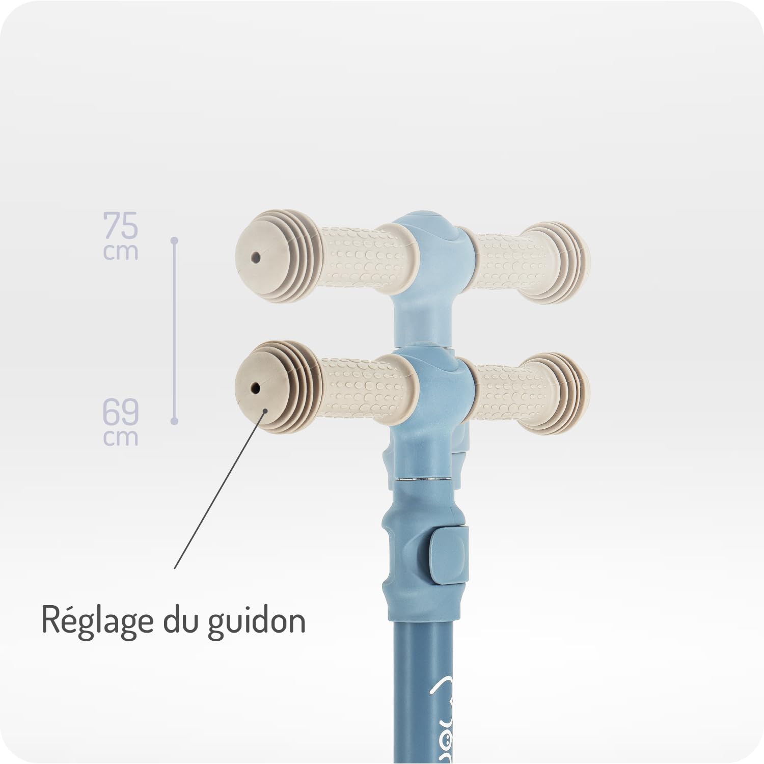 MoMi Debe Trottinette pour Enfants à partir de 1 an jusqu'à 50 kg - Trottinette 2 en 1 avec siège Pliable - Trottinette pour Enfant avec 2 hauteurs réglables - Trottinette Pliable pour intérieur et