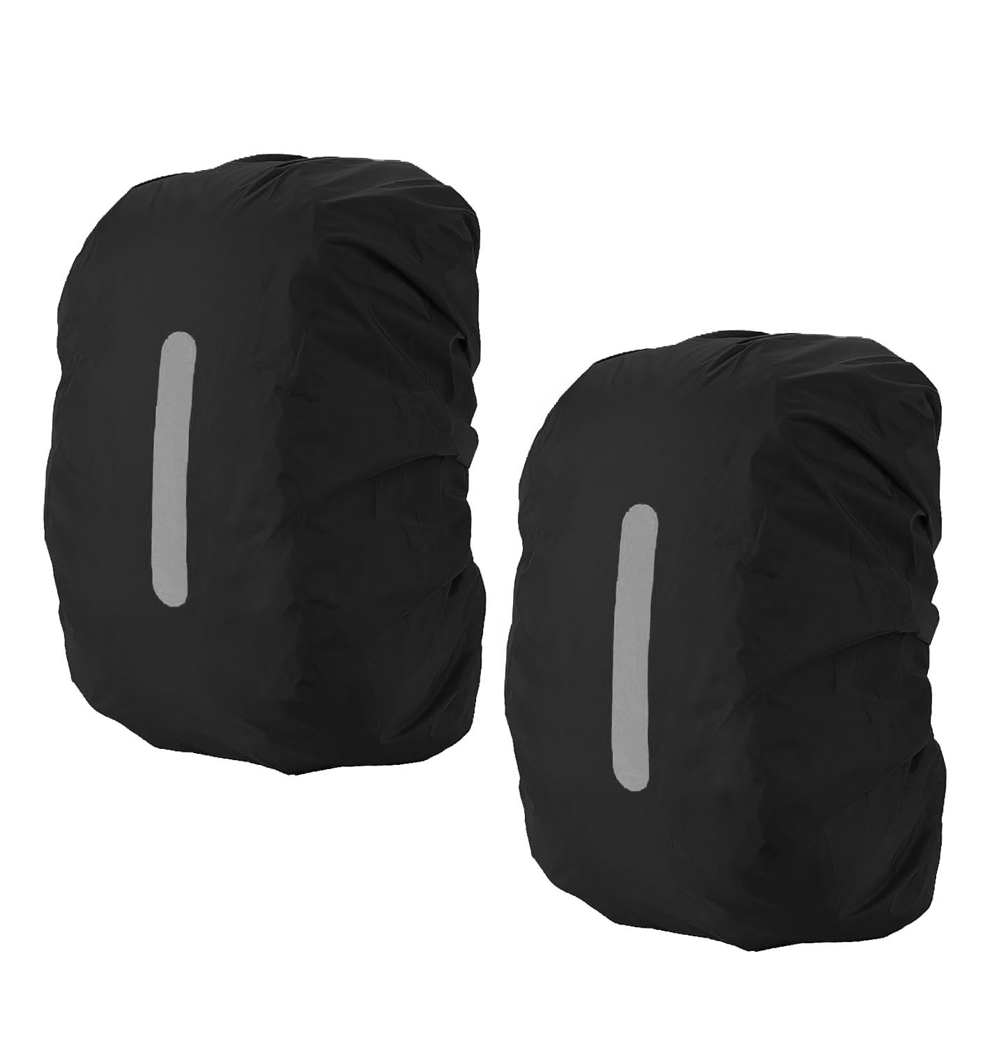 PINEPAN Rain Covers School Bag Waterproof Rain Cover Backpack Protector for Outdoor Camping Hiking with Reflective Strips Safety Cover 35L Black Pack of 2-image-36