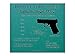 NDZ Performance JP6 Grip Frame Insert Plug for Glock Gen 4-5 17 19 22 23 24 31 32 34 35 in .40 S&W & .357 SIG Green Color Filled Laser Engraved Trending Images - USA Flag Eagle