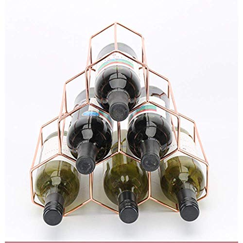 Soporte de vino montado en pared para 6 botellas miniatura 2