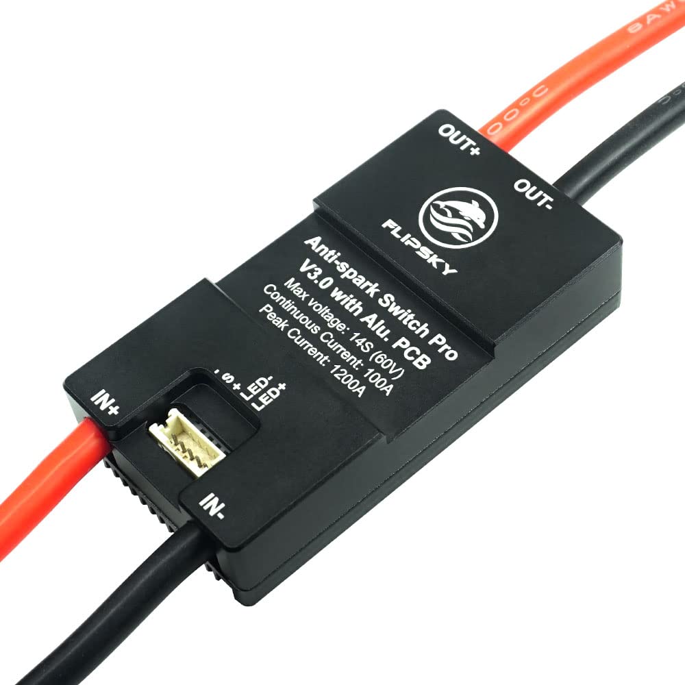 Anti-Spark Switch Enhanced Version Pro with Aluminum PCB V3.0 200A for Electric Skateboard/Ebike/Scooter/Robots ESC Automatic Switch