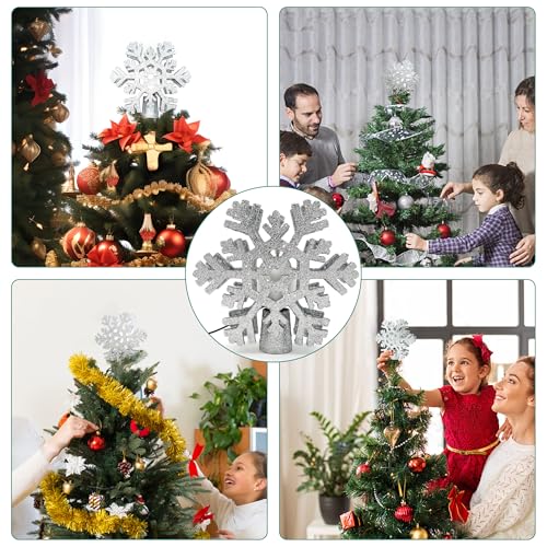 Luz de projeção de topo de árvore de Natal com 3 modos de projeção animados, decoração de árvore de