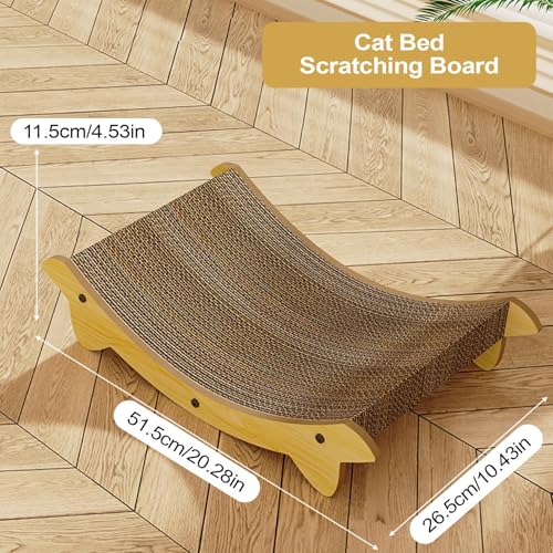 Griffoir pour chat tapis à gratter compact protection canapé couchage chaton - 3