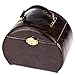 Produktbild Kosmetiktäschchen Schminktasche Damen Schmuckschatulle Schmuckschatulle geschenkbox kosmetiketui schmuckschatulle halbrund Damen tragbare Leder aufbewahrungsbox 25 cm * 17 cm * 22,5 cm, braun