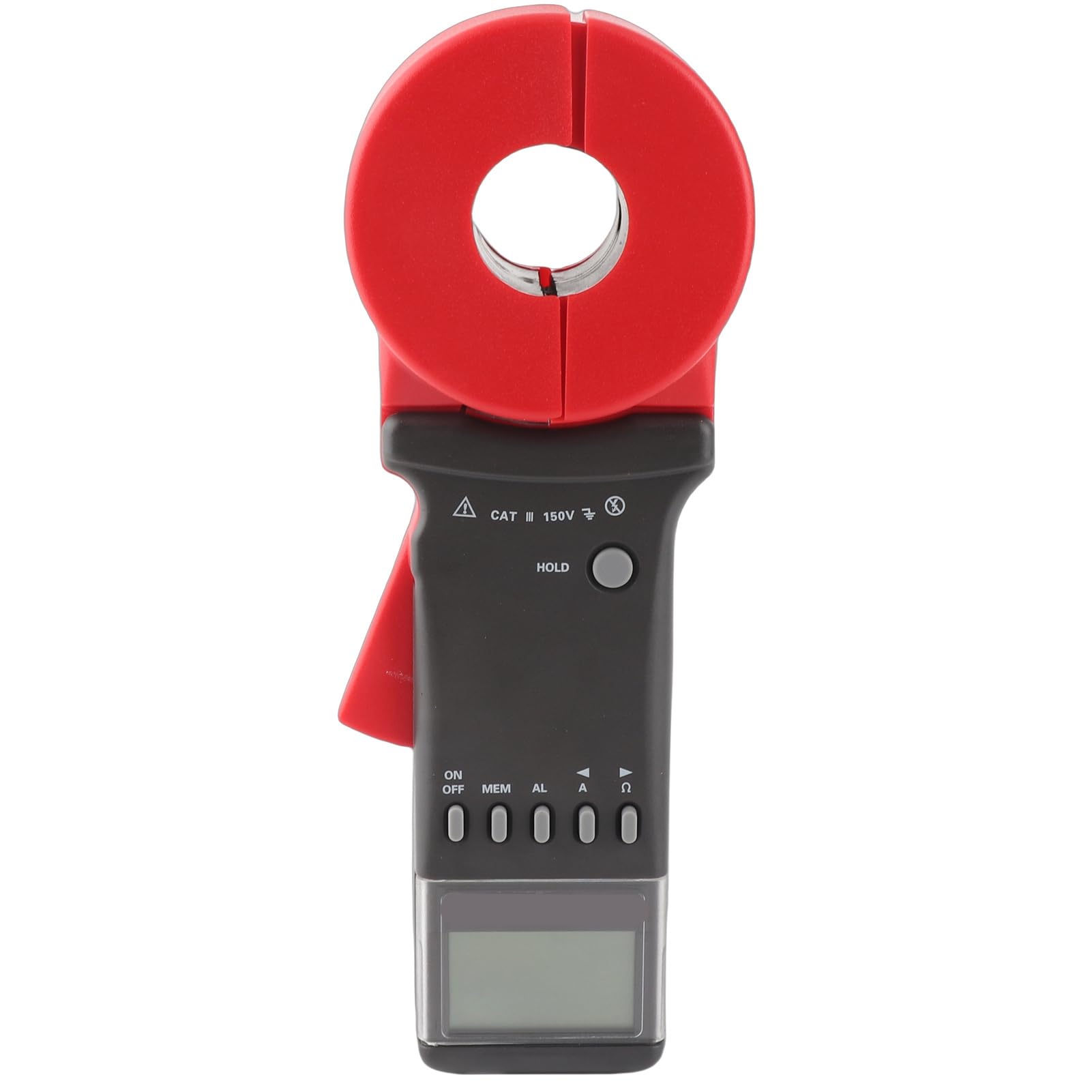 Hyuduo ETCR2100C Plus Tester Rezystancji Uziemienia Miernik Rezystancji Uziemienia Cęgowy 0,01 do 1200 Ohm 0mA do 30A z pamięcią Danych Niski Poziom Naładowania Akumulatora Automatyczne Wyłączanie dla