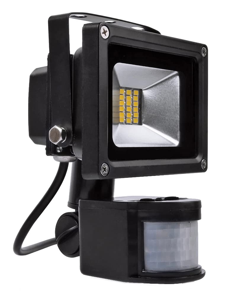 2x 10W 20W 30W 50W Faretto LED con Sensore di Movimento,Luce di Sicurezza Impermeabile IP65,Faro LED Esterno con Sensore,Bianco Caldo 3000K,Faretti LED per Giardino,Corridoio,Patio(20 watt)