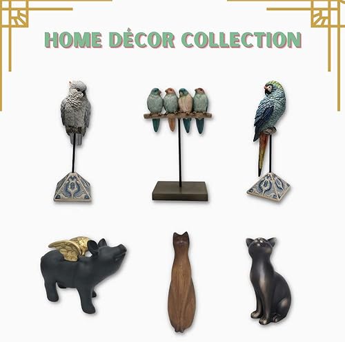 Miniatura 8 de Comfy Hour - Colección Farmhouse, decoración de gato de pie de 9" en poliresina, color negro