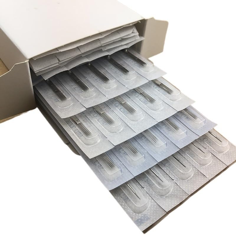 250 個の使い捨て伝統的なタトゥー針、セカント針、丸針 1003RL