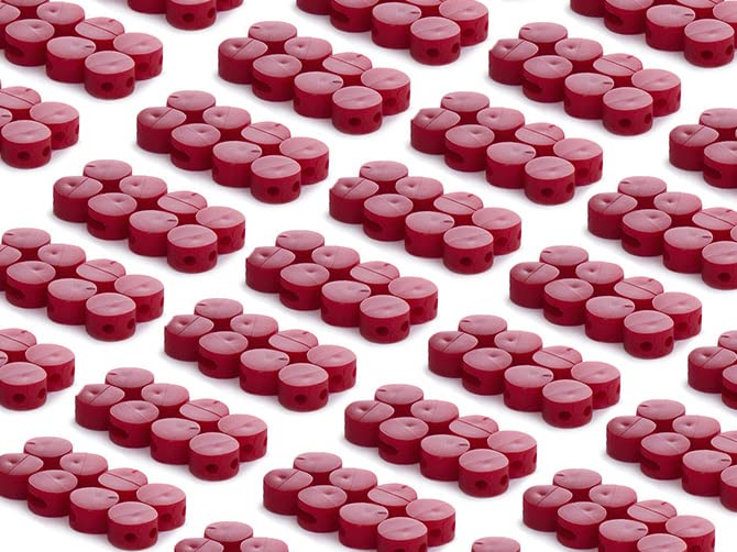 Kunststoffplomben - 1000 Stück - Ø9mm - Rot