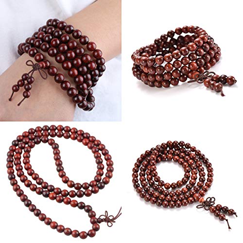 Carpenterc 200Pcs 8Mm Gorgeous Natural Round Polished Rosewood Loose Beads For Jewelry Making Diy Handmade Crafts #TOP4