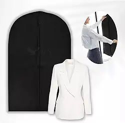 Capa Para Roupa Terno Casaco Protetora Camisa Roupas Geral com Zíper TNT Impermeável Resistente