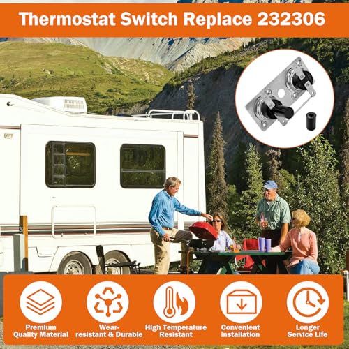 Image of 232306 Thermostat Switch Parts 120V T-Stat /Limit Compatible with Suburban RV Water Heater SW6DE /SW6DEL /SW10DE /SW10DEL /SW12DE /SW12DEL /SW16DE /SW16DEL (1PCS)