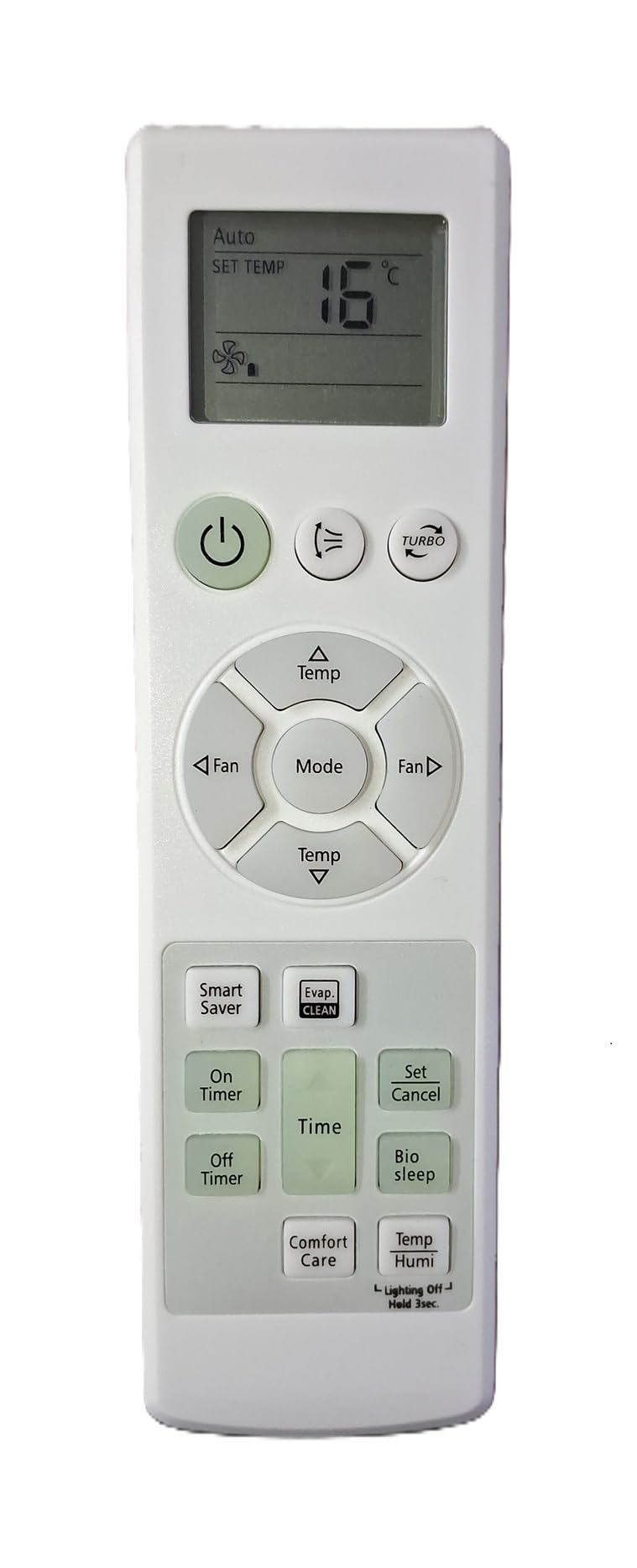 SRIVI 2 Years Warranty Compatible for Samsung AC Remote Control Your Old Remote Button Exact Be Same Turbo/Smart Saver Evap. Clean/Bio Sleep/Comfort Care/Temp Humi Function
