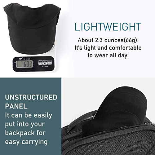 Image of Waterproof Baseball Cap for Men Women, UPF 50+ Breathable Quick-Dry Rain Hat for Running Golf Hiking