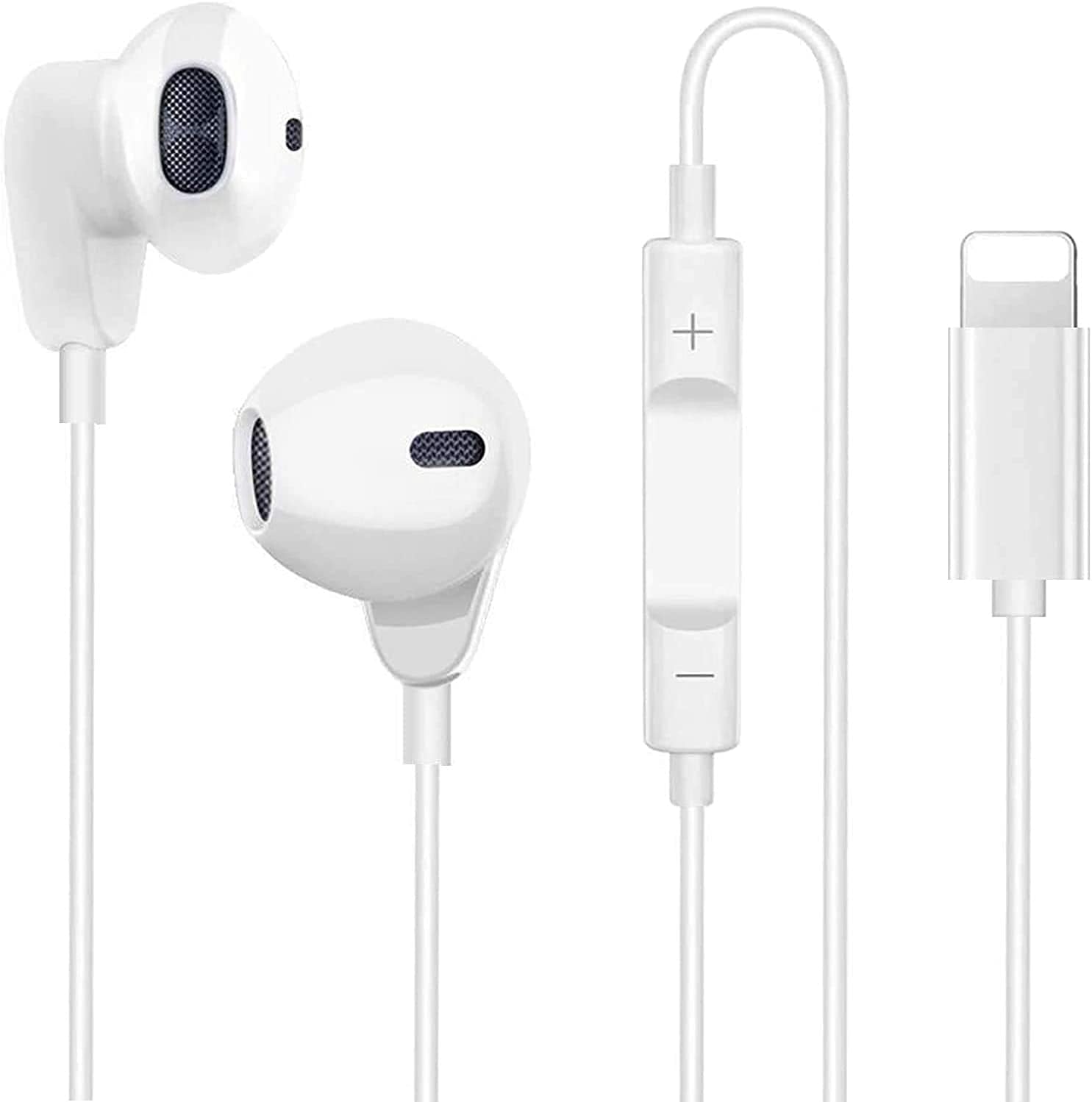 SAMERIVER In Ear Headphones for iPhone 12, HiFi Stereo Earphones for iPhone 7, Wired Earbuds with Mic and Volume Control Compatible with iPhone 11 Pro Max X XS XR 8 Plus 7 PlusSamsung Galaxy S10 / S10 Plus Camera Lens Protector, 【3PACK】 Camera Lens Tempered Glass Protector Film Camera Lens Protection Compatible for Samsung Galaxy S10 Plus/S10/S10+ (HD, Bubble-Free)