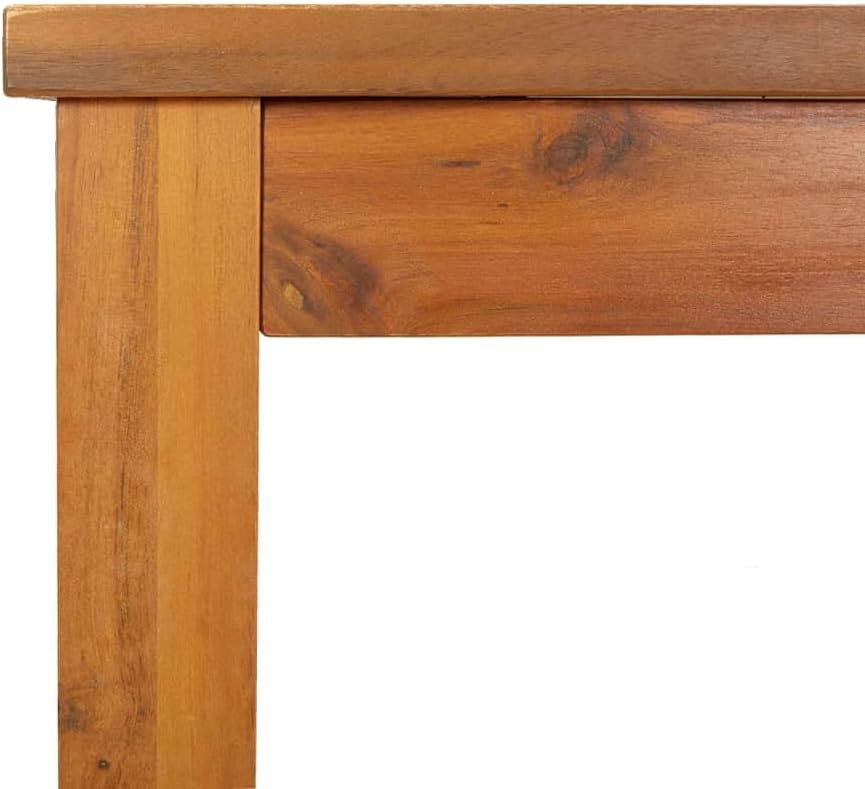 Patio Dining Table,Garden Tables,Party Tables,Outdoor Dining Tables,Snack Tables,Display Tables,Reading Table,Game Tables,for Balcony,Terrace,Dining Room, 78.7"x35.4"x29.1" Solid Wood Acacia