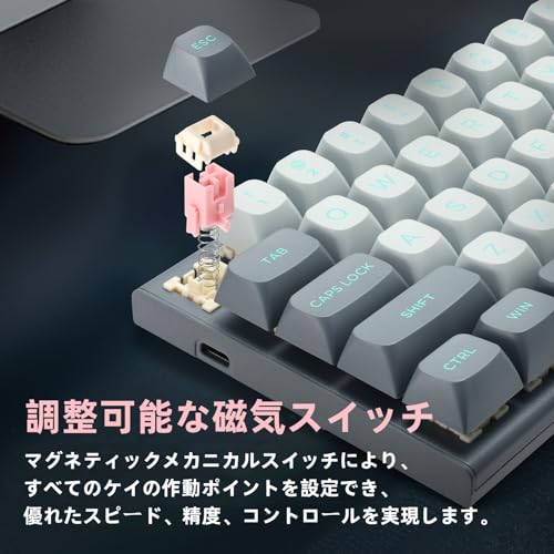 e元素 Hz-61 60% エスポートゲーミングキーボード の商品画像 1