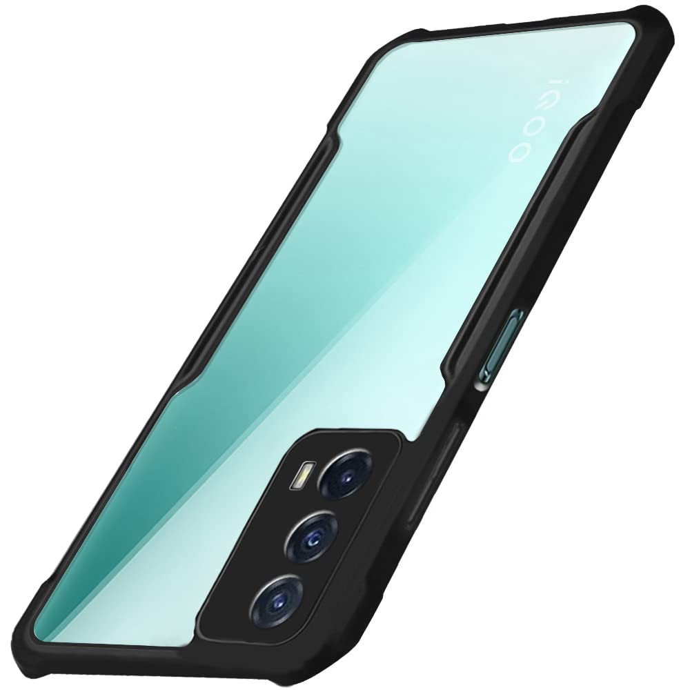 WOW IMAGINE Shock Proof Clear Back Cover Case Mobile Cover for iQOO Z5 5G (Hard | Hybrid PC + TPU | Full Armour Device & Camera Protection | Black) (B09JCKRQLL) Amazon Price History, Amazon Price Tracker