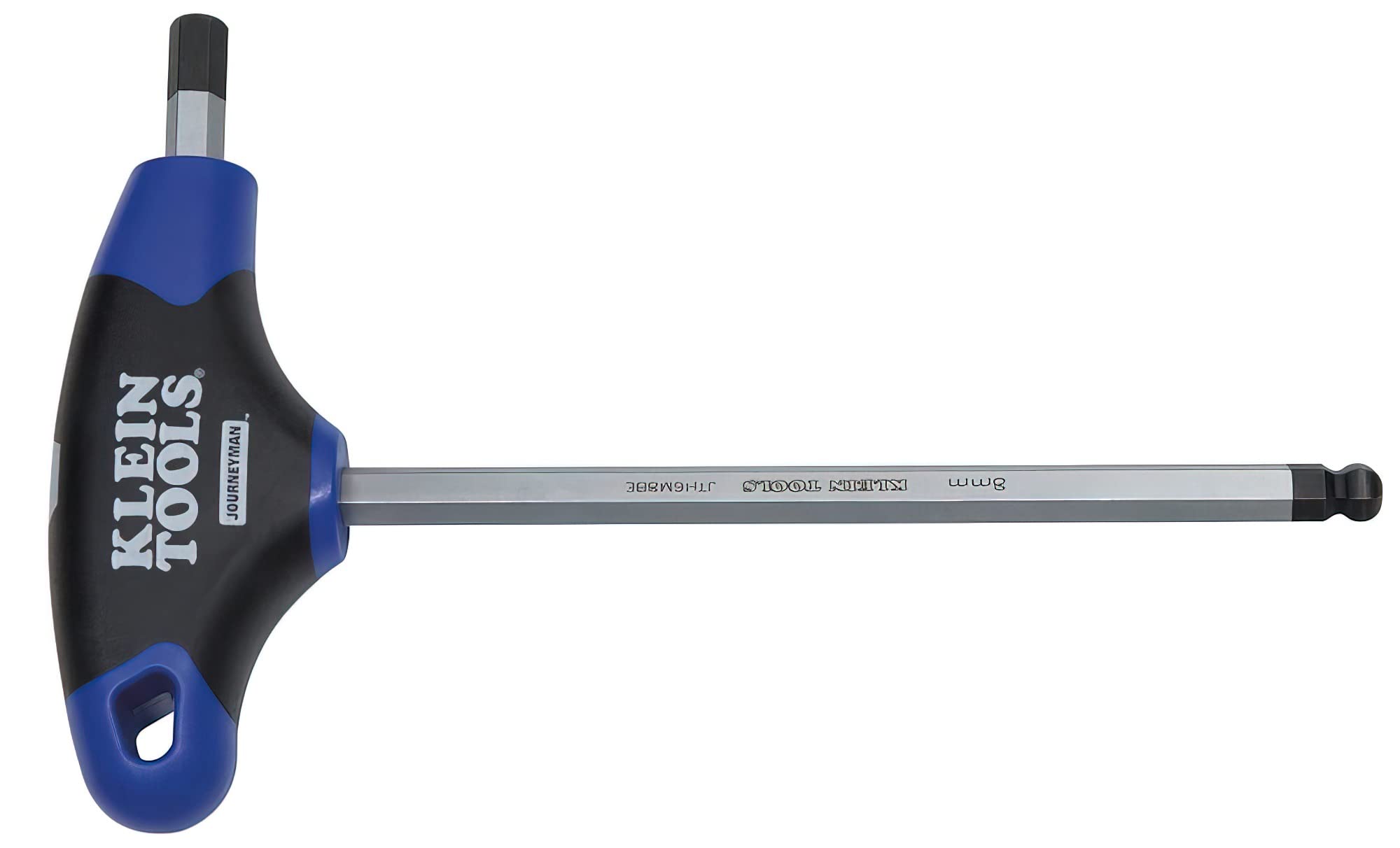 Klein JTH6M8BE Ball end hex key, T-handle, 8 mm, 6 in.