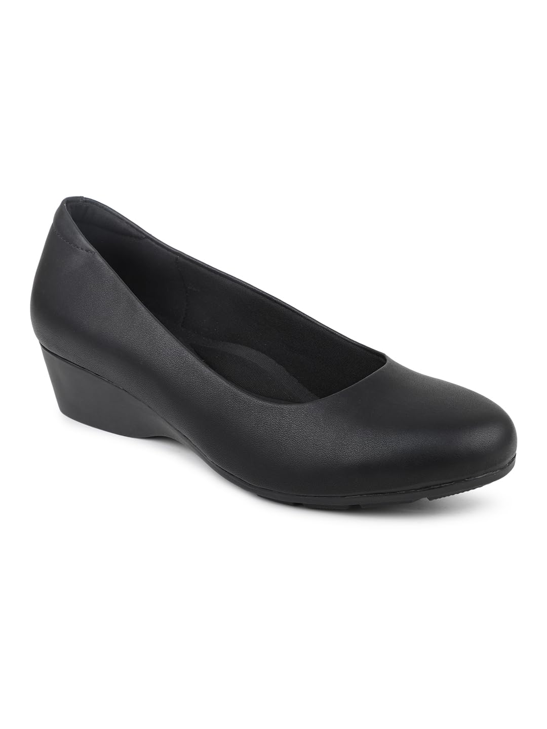 inc.5 Womens Women Black Solid Wedge Pumps Pump-picture-42