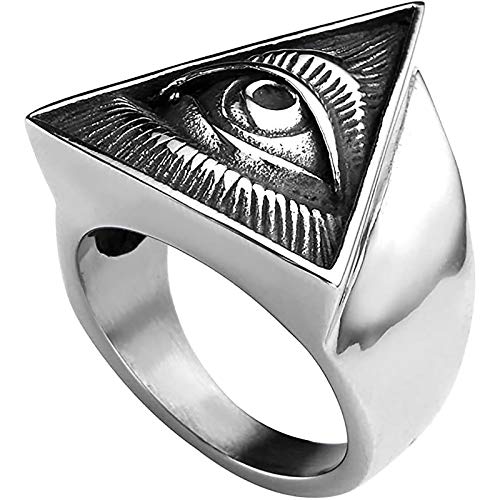 Bague pour hommes œil de la Providence style antique pour affirmer son style