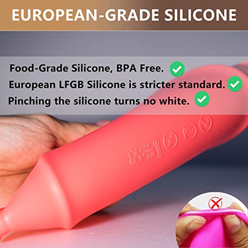 Aokinle Silicone 8 Inch Cake Pan, European-Grade Lfgb Round Baking Mold Set Of 2, Non-Stick Bakeware Pan, Reusable Food-Grade, Bpa Free #TOP3