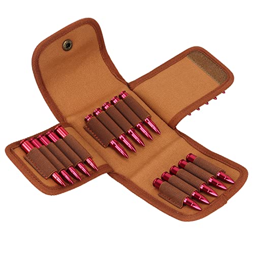TOURBON Ammo Wallet 20 Rounds Rifle Shell Cartridge Pouch 223-308 Bullet Ammunition Holder