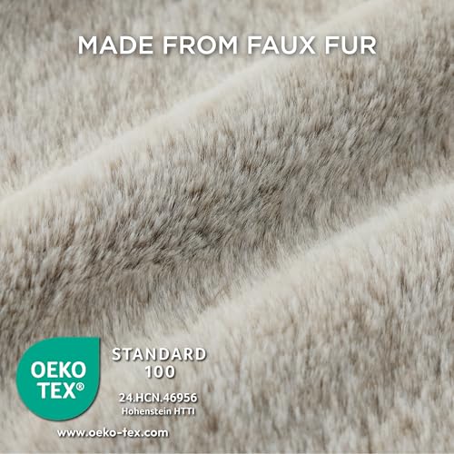 BEDSURE Hundebett Grosse Hunde – 89x63x17cm Hundesofa für Grosse Hunde waschbar, Hundekorb mit Abnehmbarer Bezug, Hundecouch mit Rutschfester Unterseite, kuschelweiches Hundebett groß, Braun