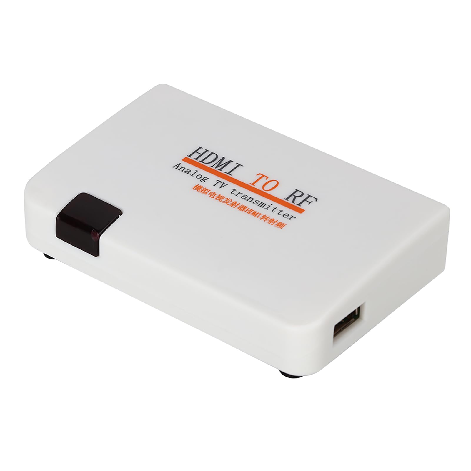 Modulador HDMI RF Convertidor Coaxial HDMI a RF Adaptador Coaxial Transmisor de TV Analógica 1080P para Consola de Juegos de DVD Decodificador(Enchufe DE LA UE)