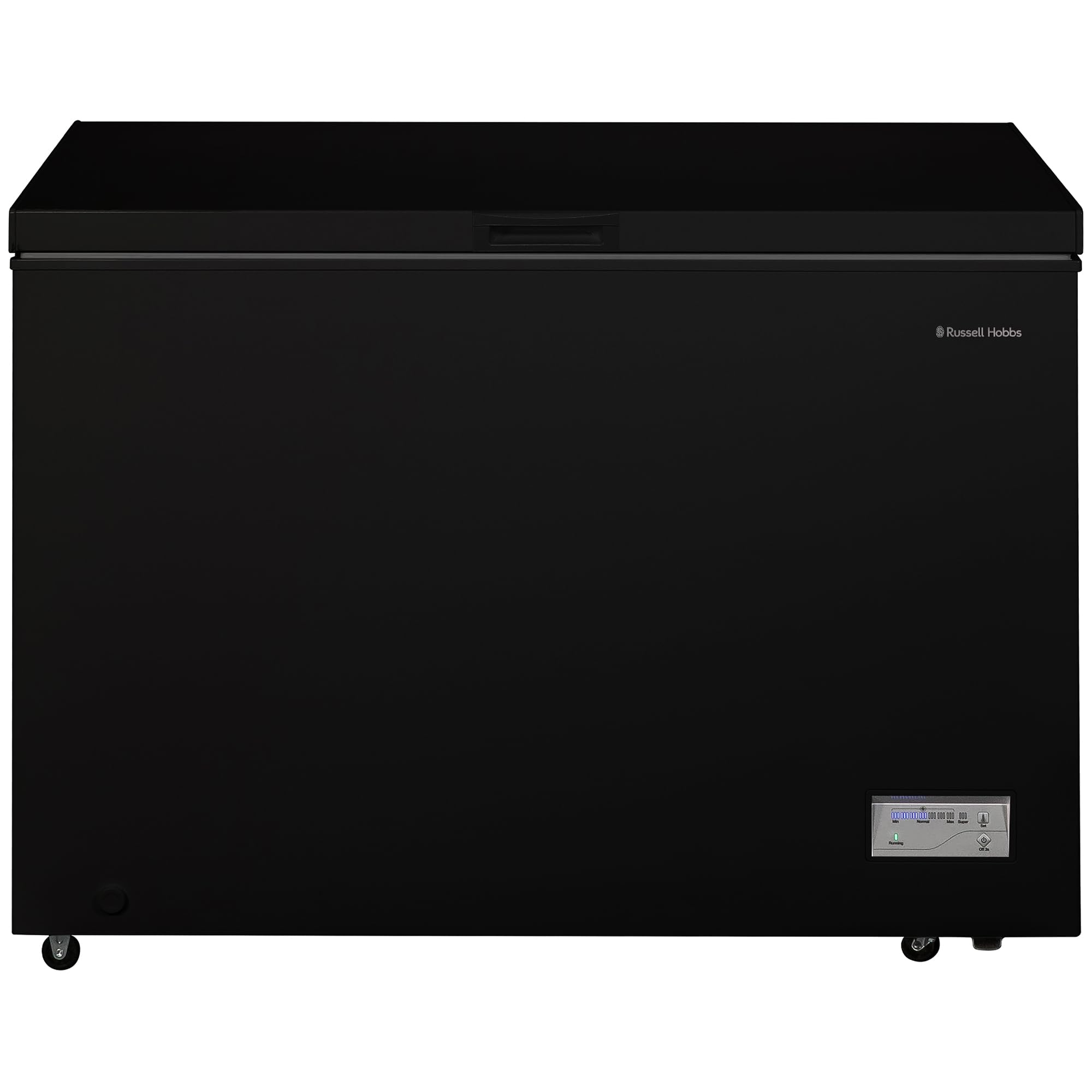 Russell Hobbs Free Standing Chest Freezer, 300 Litres, Low Noise, Garage Safe, Counterbalance Lid, Front Drain Hole, 1.8m Cord, Castor Wheels, 5 Year Registered Guarantee Black, RH300CF201B — view 3