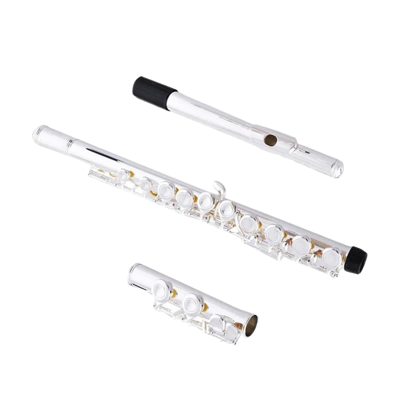 Flet poprzeczny 16 otworów Otwarty flet C z miedzioniklem Posrebrzany flauta poprzeczny instrumentos musicales Case