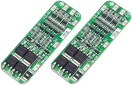 Electronic spices 3S, 20A, 12.6V BMS 18650 Lithium Battery Protection Board (Pack of 2)