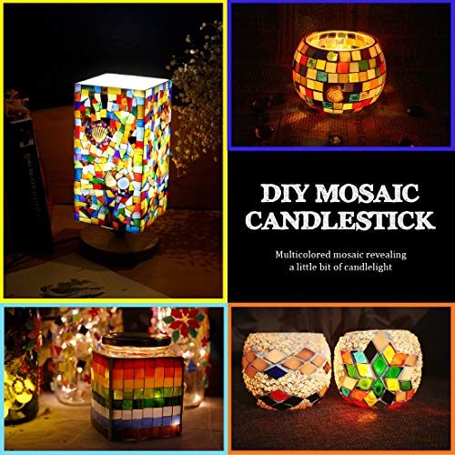 image for Hilitchi 1lb Various Color Various Shape Glass Mosaic Tiles Mosaic Pie