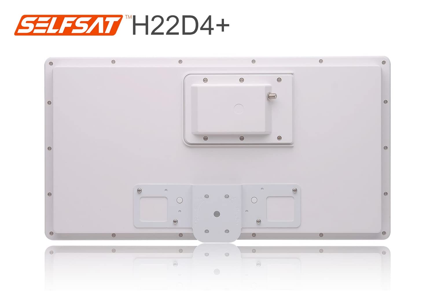 Selfsat H22D4+ 4 TV Teilnehmer SAT Flachantenne Flat +Profi Fensterdurchführung Full HD