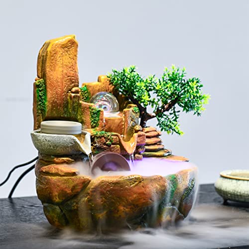 Fontaine d'intérieur pour salon déco de table avec cascade