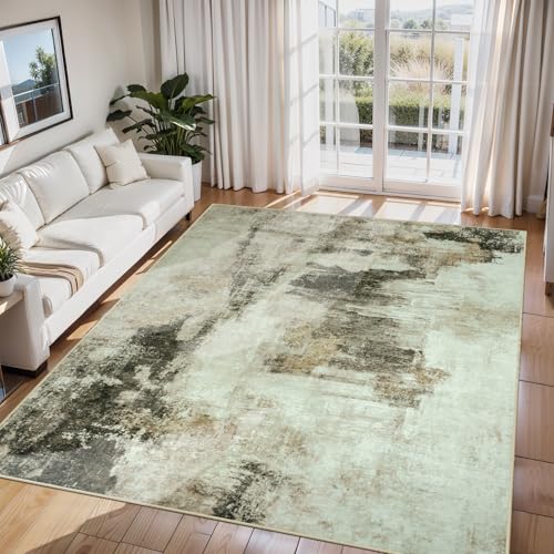 6x9 Area Rugs for Living Room Rug Washable: Abstract Rug for Dining Room Bedroom Carpet Non Slip 6 by 9 Indoor Modern Nursery Home Office Coffee
