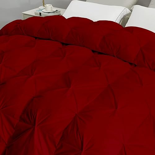 Miniatura 3 de Edredón plisado de algodón alternativo para todas las estaciones, tamaño King Plus de 128 x 120 pulgadas, 1 caja de relleno de edredón cosida con 8
