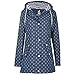 Produktbild Michael Heinen Regenjacke Damen Regenmantel - Blau Weiß 36 - Freizeitjacke Wasserdicht Winddicht