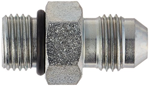 Image of Brennan Industries 6400-05-05-O Steel Straight Tube Fitting, 1 /2 inch-20 SAE x 1 /2 inch-20 SAE ORB Thread, 5 /16 inch Male JIC x 5 /16 inch Male O-Ring Boss