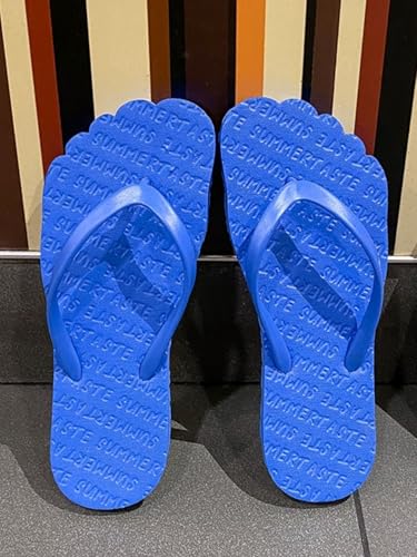 1Pair Women Summer Flip Flops - Anti - Slip Shower Slippers, Flat Bottom, Wear - Resistant for Beach and Bathroom