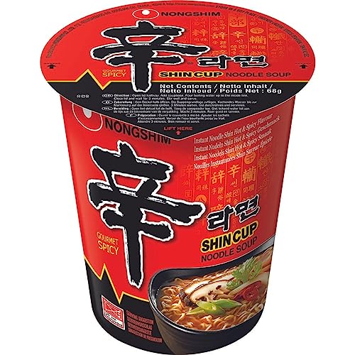 Nong-Shim-Instantnudeln-Shin-Ramyun–Koreanische-Cup-Suppe-scharf-schnelle-Zubereitung–12er-Vorteilspack-a-68g